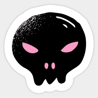 scary face, halloween Sticker